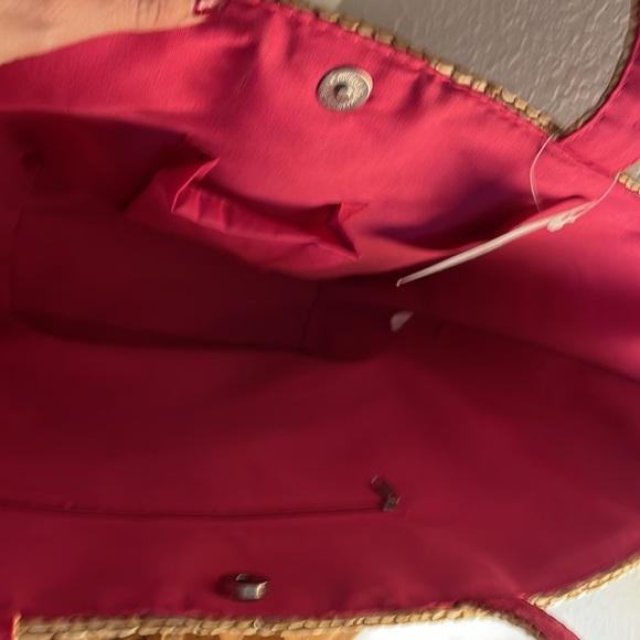 ❤️ Straw Studios pink tote bag 🥰 NWT - Picture 5 of 5